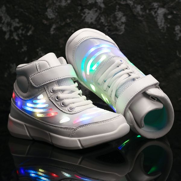 led light up flashing shoes kids' sneakers boys&girls led shoes luminous skateboarding force sneakers trainers, Black
led light up flashing shoes kids' sneakers boys&girls led shoes luminous skateboarding force sneakers trainers, Black