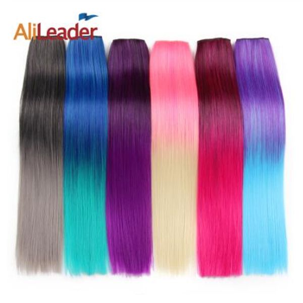 60cm ombre 5 clip in hair extension heat resistant fake hairpieces long 24 inch straight synthetic full head colorful hair, Black;brown
60cm ombre 5 clip in hair extension heat resistant fake hairpieces long 24 inch straight synthetic full head colorful hair, Black;brown