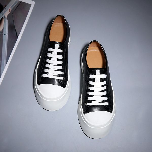 big sneakers men's leather round waterproof high-end designer casual shoes thick bottom wide-brimmed deodorant men's shoes single, Black
big sneakers men's leather round waterproof high-end designer casual shoes thick bottom wide-brimmed deodorant men's shoes single, Black