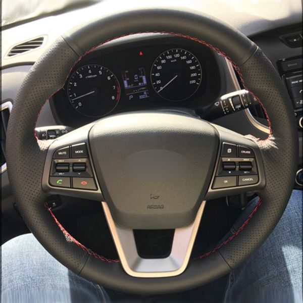 black synthetic leather car steering wheel cover for hyundai ix25 2014-2016 creta 2016 2017
black synthetic leather car steering wheel cover for hyundai ix25 2014-2016 creta 2016 2017