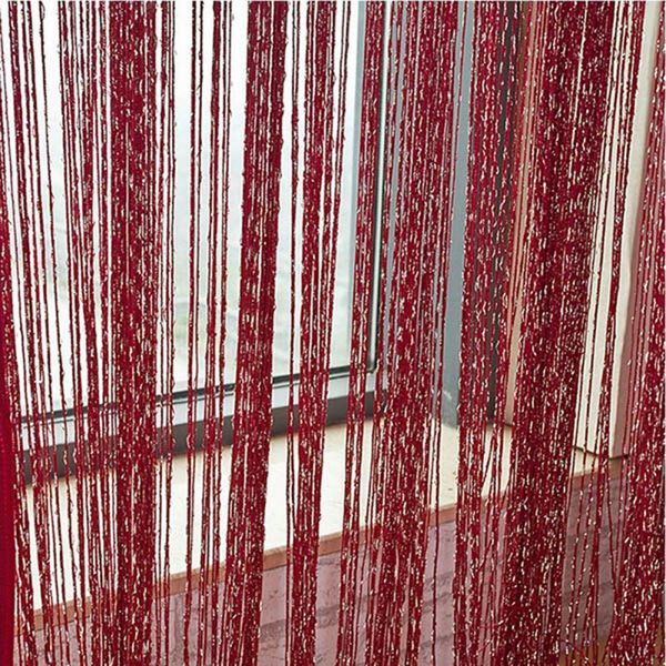 95cm*200cm shiny tassel flash silver line string curtain window door divider sheer curtain valance home decoration
95cm*200cm shiny tassel flash silver line string curtain window door divider sheer curtain valance home decoration