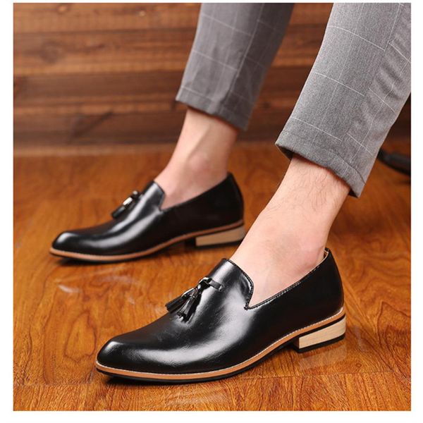 oxford man shoes 2019 casual business man shoes fashion vintage mens loafers leather cs02, Black
oxford man shoes 2019 casual business man shoes fashion vintage mens loafers leather cs02, Black