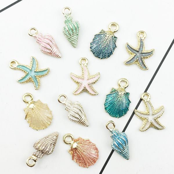 10pcs/lot sea shell conch starfish charms pendant for diy necklace bracelet jewelry making handmade accessories, Blue;slivery
10pcs/lot sea shell conch starfish charms pendant for diy necklace bracelet jewelry making handmade accessories, Blue;slivery