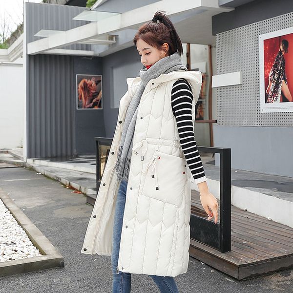 long vest women hood autumn winter jacket women sleeveless waistcoat vest coat colete feminino warm female outerwear c5937, Black;white
long vest women hood autumn winter jacket women sleeveless waistcoat vest coat colete feminino warm female outerwear c5937, Black;white