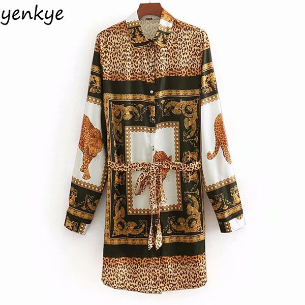 2019 Women Vintage Animal Print Shirt Dress Lady Turn-down Collar Long Sleeve With Belt Spring Leopard Dress Casual LYZ8506
2019 Women Vintage Animal Print Shirt Dress Lady Turn-down Collar Long Sleeve With Belt Spring Leopard Dress Casual LYZ8506