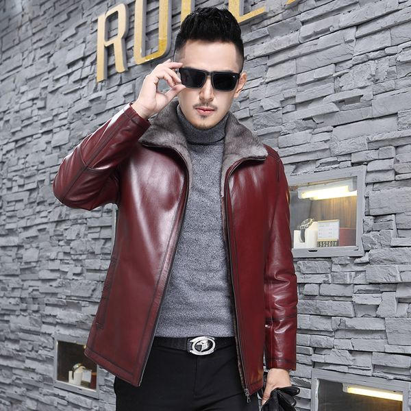 genuine leather jacket winter jacket men natural wool fur coat men collar goat skin coat plus size 5xl erkek mont 0825, Black
genuine leather jacket winter jacket men natural wool fur coat men collar goat skin coat plus size 5xl erkek mont 0825, Black