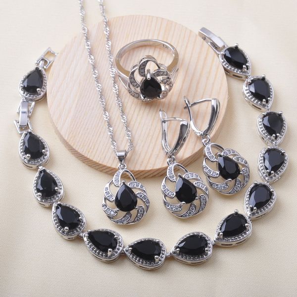 luxury 925 silver jewelry sets bridal jewelry for women black zirconia bracelet earrings ring pendant christmas gift qs0629
luxury 925 silver jewelry sets bridal jewelry for women black zirconia bracelet earrings ring pendant christmas gift qs0629