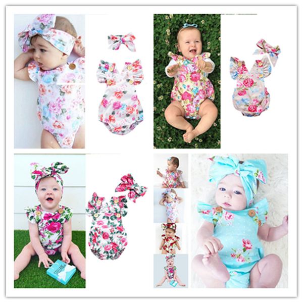 ins newborn toddler baby girls floral romper bodysuits hairwrap head band summer sleeveless jump suit climbing one-piece clothes d3304, Blue
ins newborn toddler baby girls floral romper bodysuits hairwrap head band summer sleeveless jump suit climbing one-piece clothes d3304, Blue