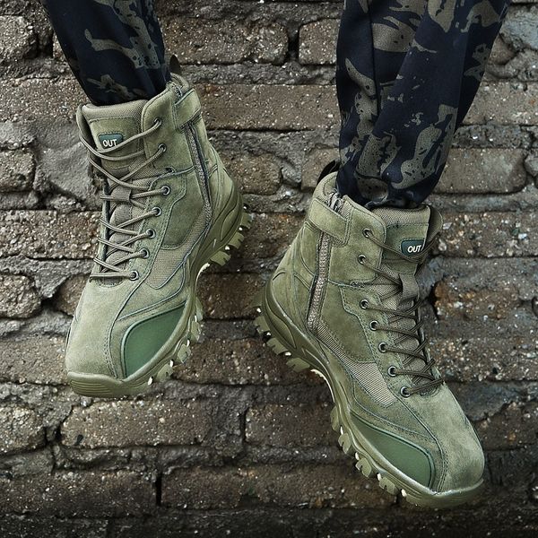 camuflaje men's boots quality special force tactical desert combat ankle boats army work shoes leather snow boots, Black
camuflaje men's boots quality special force tactical desert combat ankle boats army work shoes leather snow boots, Black