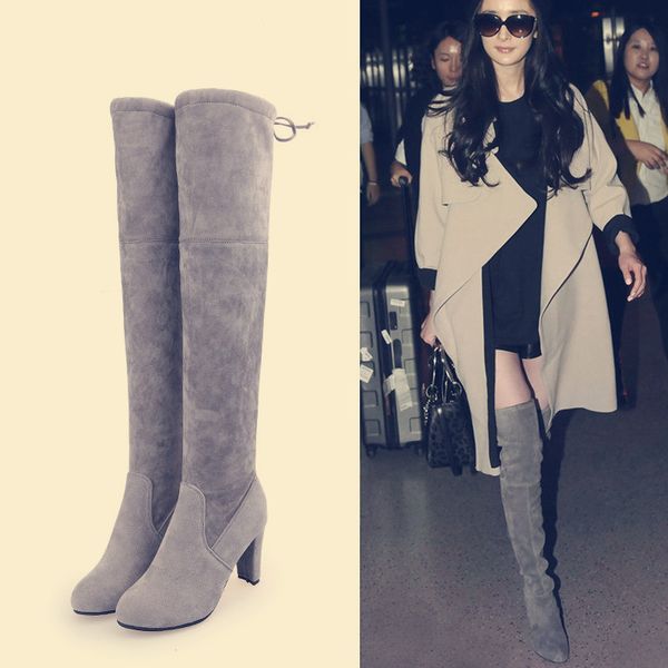 women's high boots shoes fashion women over the knee boots winter thigh high ladies, Black
women's high boots shoes fashion women over the knee boots winter thigh high ladies, Black