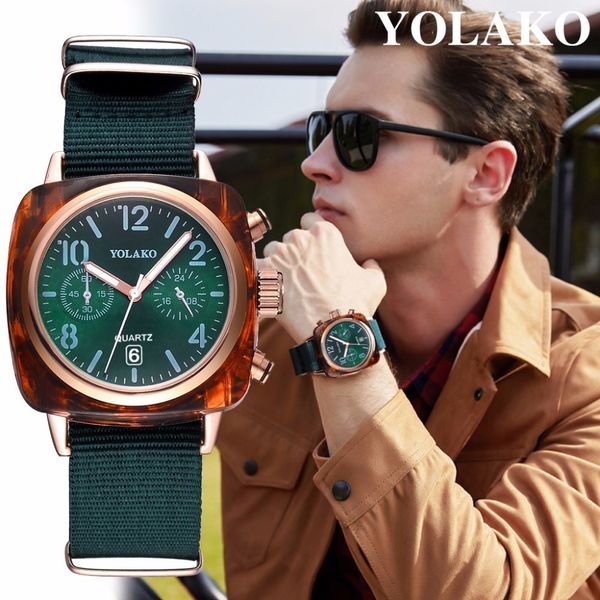 yolako brand fashion men women sports watch luxury canvas band male clock mens quartz wrist watch relogio masculino selling, Slivery;brown
yolako brand fashion men women sports watch luxury canvas band male clock mens quartz wrist watch relogio masculino selling, Slivery;brown