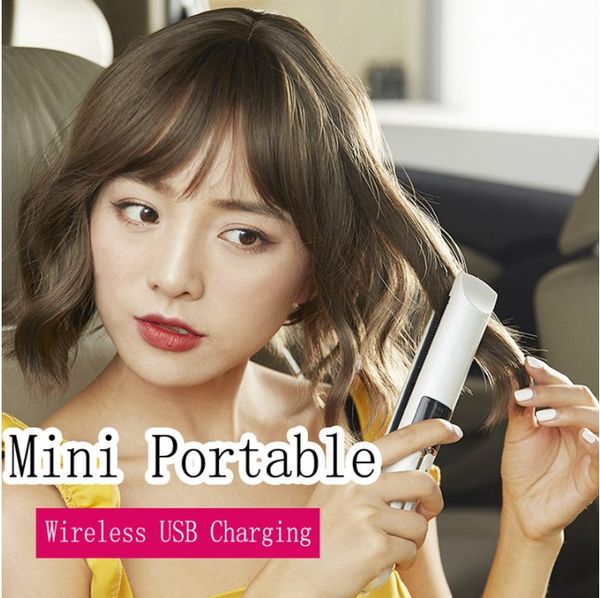 mini usb cordless hair straightener with power bank lock system travel flat irons portable wireless straightening hair iron, Black
mini usb cordless hair straightener with power bank lock system travel flat irons portable wireless straightening hair iron, Black