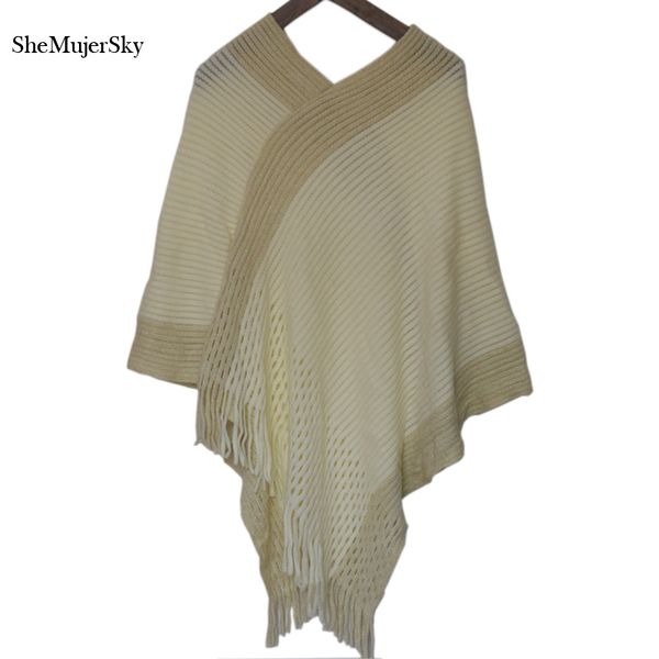 shemujersky women pullover irregularity cloak knitted shawl tassel sweater cape poncho winter autumn sweaters, Black
shemujersky women pullover irregularity cloak knitted shawl tassel sweater cape poncho winter autumn sweaters, Black