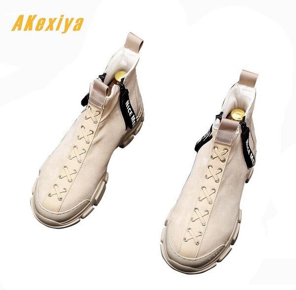 new men's suede zipper style high causal flat platform shoes designer hip-hop punk loafers for sapato social masculino, Black
new men's suede zipper style high causal flat platform shoes designer hip-hop punk loafers for sapato social masculino, Black