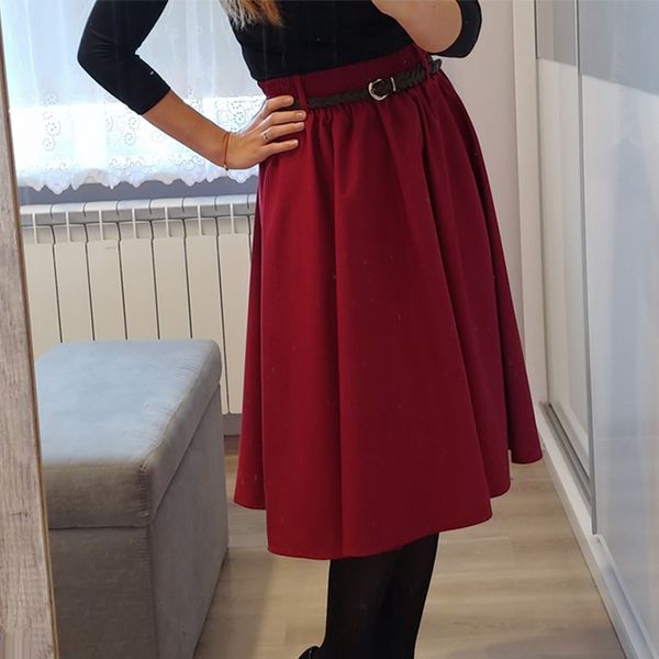 women harajuku pleated skirt summer beach casual midi length skirts fashion korean ladies high waist loose skirt with belt, Black
women harajuku pleated skirt summer beach casual midi length skirts fashion korean ladies high waist loose skirt with belt, Black