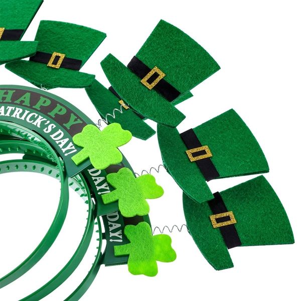 8 pieces st. patrick's day snap-on headband green head boppers- shamrock clover/hat - party costume decorations christmas decorations
8 pieces st. patrick's day snap-on headband green head boppers- shamrock clover/hat - party costume decorations christmas decorations