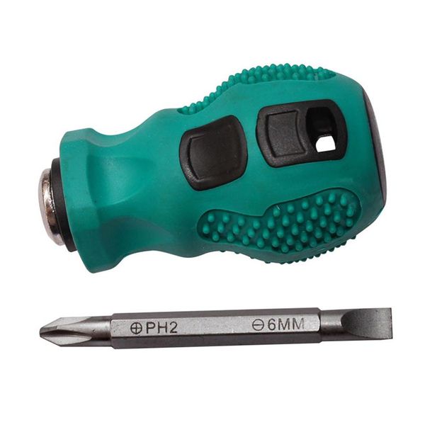 dual-purpose slotted cross stubby screwdriver magnetic short repair hand tool hot 
dual-purpose slotted cross stubby screwdriver magnetic short repair hand tool hot