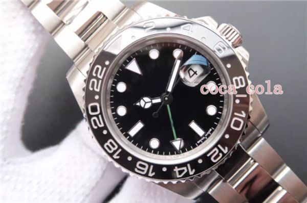 upgraded version luxury v7 mens 40mm stainless gmt ii black ceramic 116710 eta 2813 movement automatic mens watch, Slivery;brown
upgraded version luxury v7 mens 40mm stainless gmt ii black ceramic 116710 eta 2813 movement automatic mens watch, Slivery;brown