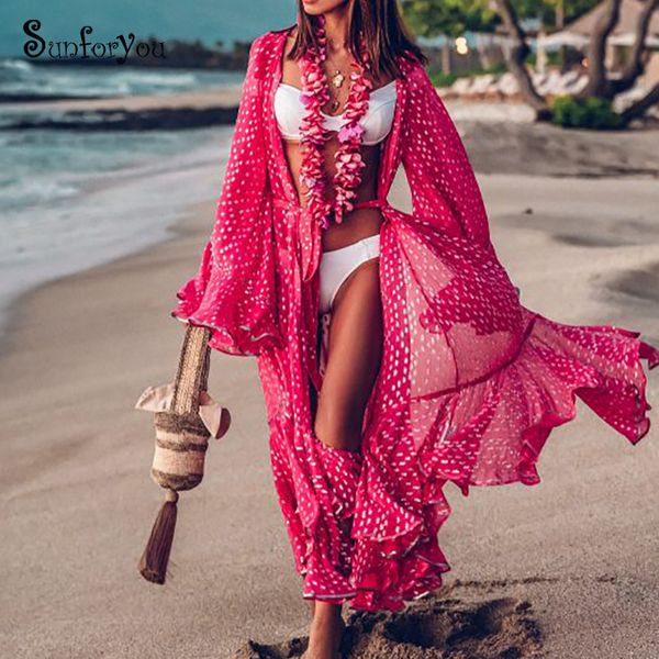 2019 robe de plage new red chiffon long beach dress bikini cover up sarong swimsuit cover up beachwear pareo playa vestido, Blue;gray
2019 robe de plage new red chiffon long beach dress bikini cover up sarong swimsuit cover up beachwear pareo playa vestido, Blue;gray