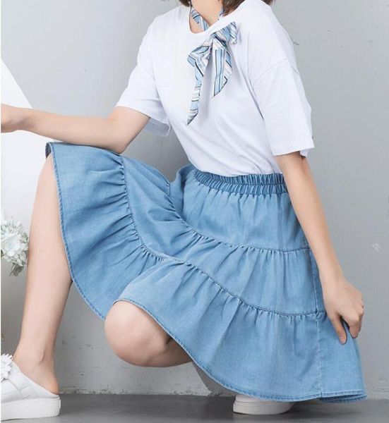 women summer ruffle high waist jeans skirt big size 6xl 7xl brand cotton denim skirt fashion korean mini plus size, Black
women summer ruffle high waist jeans skirt big size 6xl 7xl brand cotton denim skirt fashion korean mini plus size, Black