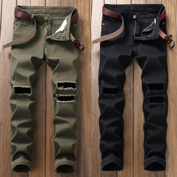 fashion-newly designer men jeans slim fit stretch destroyed ripped jeans plus size 29-40 hip hop streetwear brand men long pants, Blue
fashion-newly designer men jeans slim fit stretch destroyed ripped jeans plus size 29-40 hip hop streetwear brand men long pants, Blue
