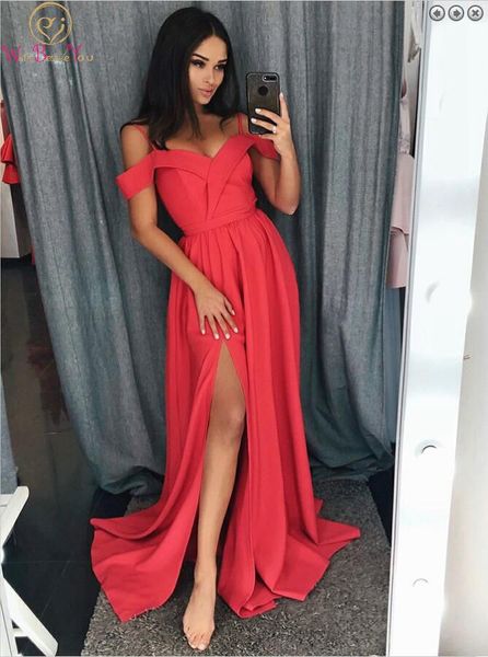 walk beside you watermelon prom dresses blue pink off shoulder sweetheart high split ruched a-line evening gown custom made, White;black
walk beside you watermelon prom dresses blue pink off shoulder sweetheart high split ruched a-line evening gown custom made, White;black