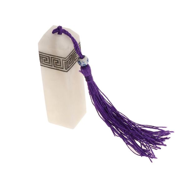 vintage stone sculpture chinese blank diy name seal jade art craft with purple tassel 2x2x7 cm
vintage stone sculpture chinese blank diy name seal jade art craft with purple tassel 2x2x7 cm