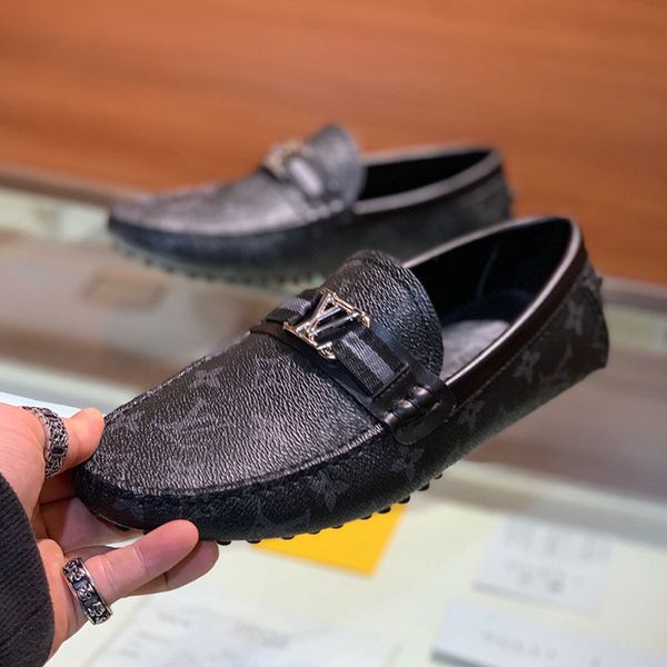 new mens dress shoes fashion classic training shoe printing leather metal button flat peas shoes casual running shoes for men, Black
new mens dress shoes fashion classic training shoe printing leather metal button flat peas shoes casual running shoes for men, Black