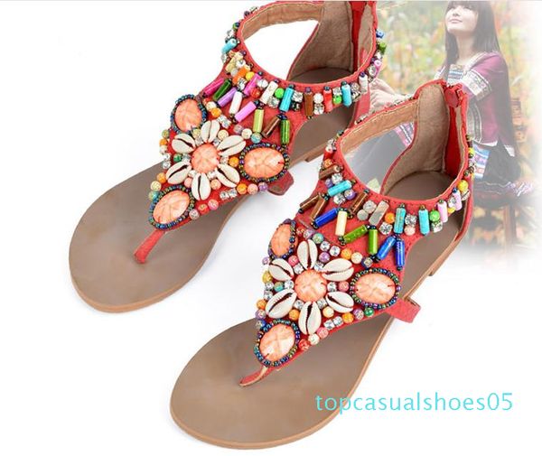 plus size bohemian colorful gem bead rhinestone sandals flat sandals women flip flops beach shoes size 34 to 40 41 t05, Black
plus size bohemian colorful gem bead rhinestone sandals flat sandals women flip flops beach shoes size 34 to 40 41 t05, Black