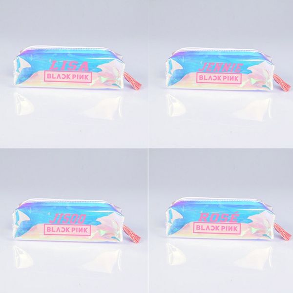 kpop colorful laser clear pencil pen case blackpink fashion cosmetic makeup bag pencil bag school supplies
kpop colorful laser clear pencil pen case blackpink fashion cosmetic makeup bag pencil bag school supplies