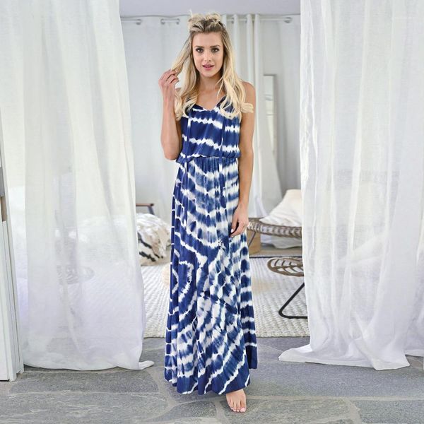 dress casual ladies designer floor length printed dresses fashion v neck clothes womens plangi sleeveless, Black;gray
dress casual ladies designer floor length printed dresses fashion v neck clothes womens plangi sleeveless, Black;gray