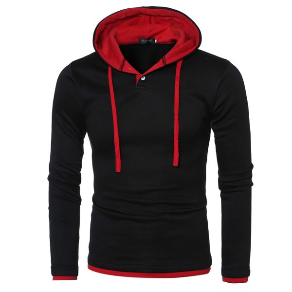 men's hoodies tracksuit autumn winter new style 2018 casual drawstring front long sleeve sweatshirt male slim solid color coat, Black
men's hoodies tracksuit autumn winter new style 2018 casual drawstring front long sleeve sweatshirt male slim solid color coat, Black