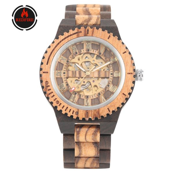 redfire mechanical wood watch men self winding gold skeleton wooden watch roman numerals display men watches reloj masculino, Slivery;brown
redfire mechanical wood watch men self winding gold skeleton wooden watch roman numerals display men watches reloj masculino, Slivery;brown