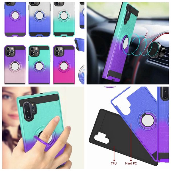 360 car holder finger ring bracket pc+tpu case for galaxy note10 s10 a10s a20s a10 a20 a70 a40 a80 shockproof hybrid defender gradient cover
360 car holder finger ring bracket pc+tpu case for galaxy note10 s10 a10s a20s a10 a20 a70 a40 a80 shockproof hybrid defender gradient cover