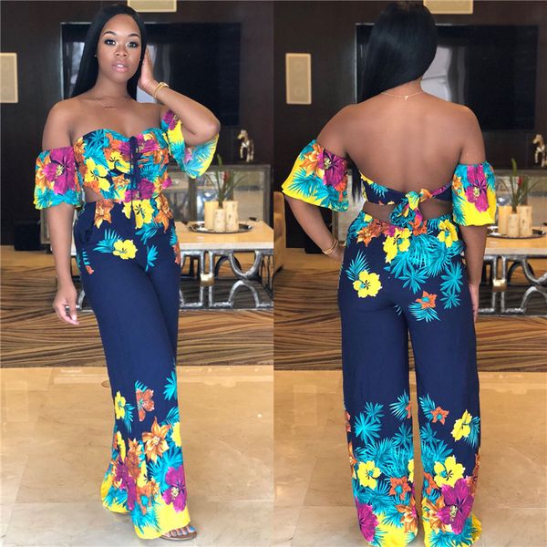 women v neck off-shoulder summer jumpsuit new lady floral printed romper clubwear playsuit casual backless jumpsuit&romper, Black;white
women v neck off-shoulder summer jumpsuit new lady floral printed romper clubwear playsuit casual backless jumpsuit&romper, Black;white