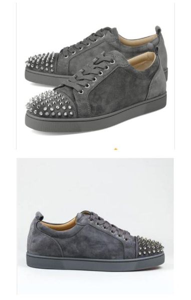 2019 new designer white black leather sneakers junior red bottom suede spikes flat shoes for men and women designer trainers party shoes
2019 new designer white black leather sneakers junior red bottom suede spikes flat shoes for men and women designer trainers party shoes