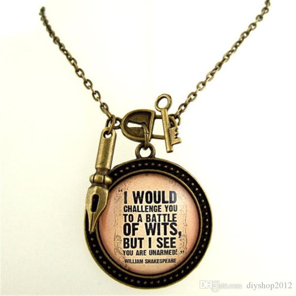 12pcs/lot william shakespeare inspired necklace literary quote necklace witty literary quote literary jewellery book lover, Silver
12pcs/lot william shakespeare inspired necklace literary quote necklace witty literary quote literary jewellery book lover, Silver