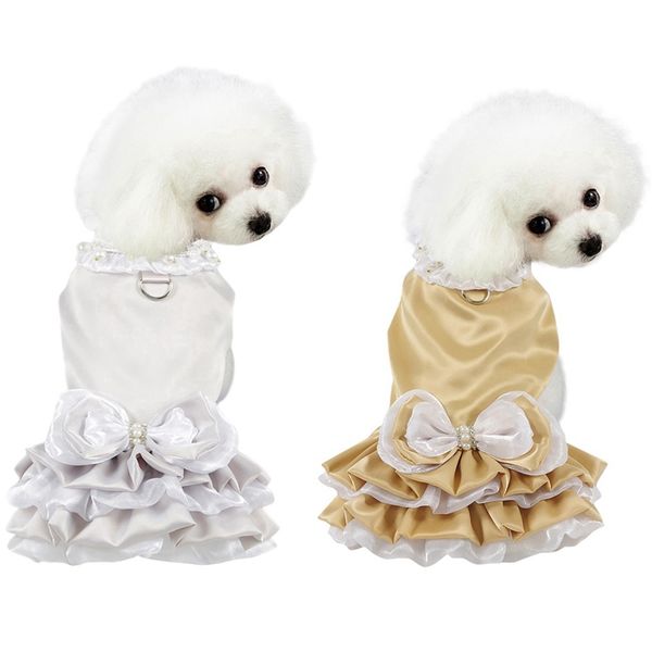 pet spring summer cotton dress small and medium dogs cute bow pettiskirt breathable skirt with traction rope
pet spring summer cotton dress small and medium dogs cute bow pettiskirt breathable skirt with traction rope