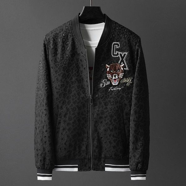 2019 casual jacket for men spring/fall new fashion leopard embroidered slim biker baseball jacket for men size m-5xl, Black;brown
2019 casual jacket for men spring/fall new fashion leopard embroidered slim biker baseball jacket for men size m-5xl, Black;brown