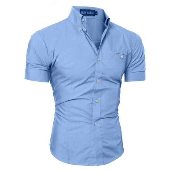 luxury men's slim fit shirt short sleeve stylish formal casual shirt short sleeve turndown collar social blouse, White;black
luxury men's slim fit shirt short sleeve stylish formal casual shirt short sleeve turndown collar social blouse, White;black