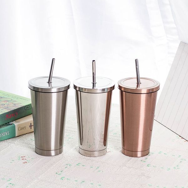 500ml stainless steel tumblers double wall straight cup beer coffee mug wine glasses with lids and metal straws water bottles
500ml stainless steel tumblers double wall straight cup beer coffee mug wine glasses with lids and metal straws water bottles