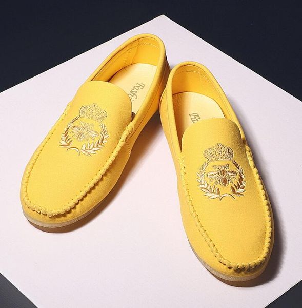 embroidered bee men designer loafers shoes brand slip men casual shoes spring summer breathable tide loafers for men, Black
embroidered bee men designer loafers shoes brand slip men casual shoes spring summer breathable tide loafers for men, Black