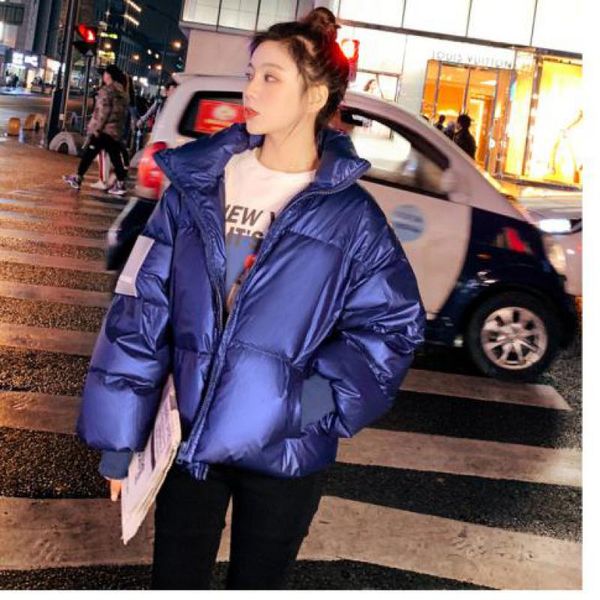 winter new blue down jackets womens 2019 fashion females casual high neck long sleeve warm short loose overcoats chaqueta mujer, Black
winter new blue down jackets womens 2019 fashion females casual high neck long sleeve warm short loose overcoats chaqueta mujer, Black
