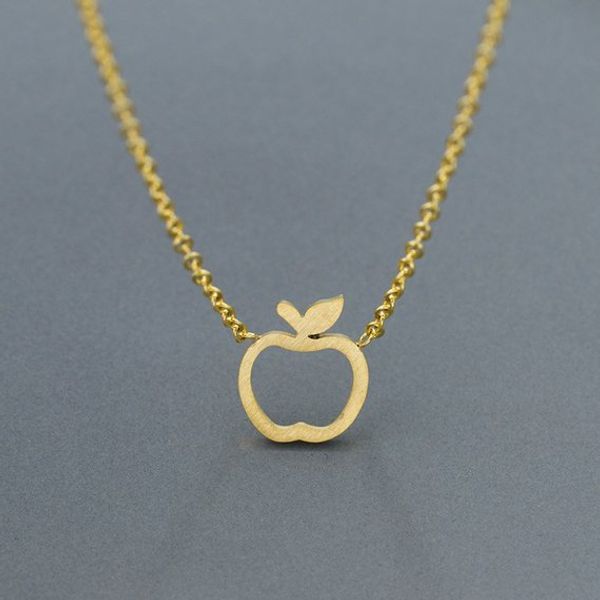 hollow outline funny simple geometric fruit apple shape pendant chain necklaces for school mentor teacher women graduation gifts, Silver
hollow outline funny simple geometric fruit apple shape pendant chain necklaces for school mentor teacher women graduation gifts, Silver