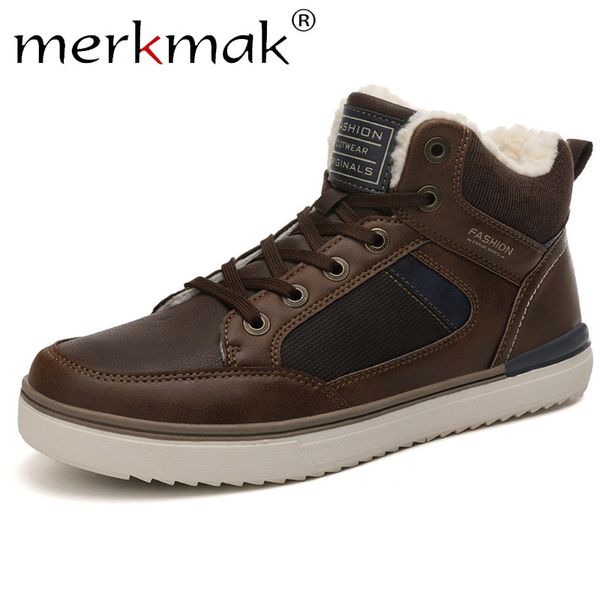 merkmak winter men's boots anti-fur casual leather shoe non-slip snow boot man plus velvet shoe outdoor hiking men sneakers, Black
merkmak winter men's boots anti-fur casual leather shoe non-slip snow boot man plus velvet shoe outdoor hiking men sneakers, Black