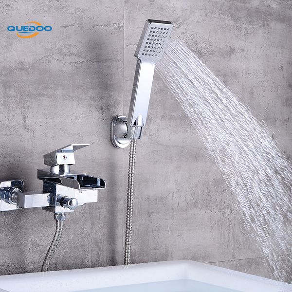 shower faucets square wall mounted waterfall spout bathroom bath handheld shower set tap mixer bathtub polished faucet
shower faucets square wall mounted waterfall spout bathroom bath handheld shower set tap mixer bathtub polished faucet