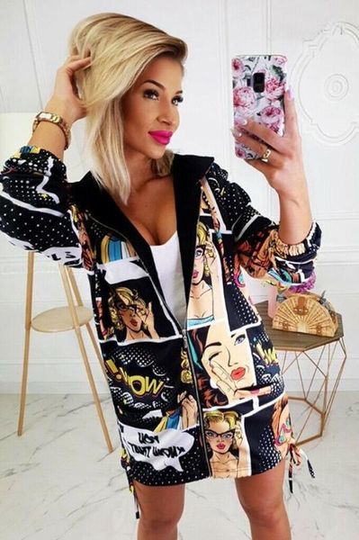 women autumn casual long sleeve zipper up outerwear ladies spring loose long coat jacket, Black;brown
women autumn casual long sleeve zipper up outerwear ladies spring loose long coat jacket, Black;brown