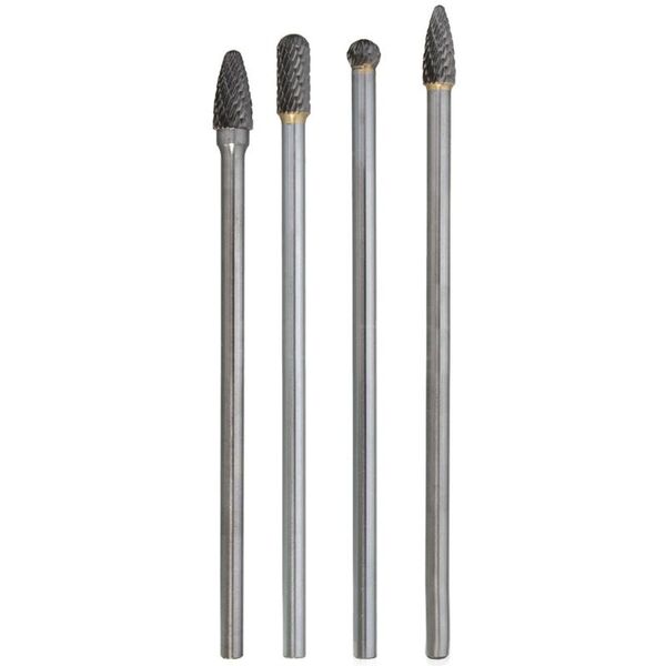 4pcs cutter double cut carving shaping working drill bits burr set tool milling rotary files shank long tungsten steel 150-160mm
4pcs cutter double cut carving shaping working drill bits burr set tool milling rotary files shank long tungsten steel 150-160mm