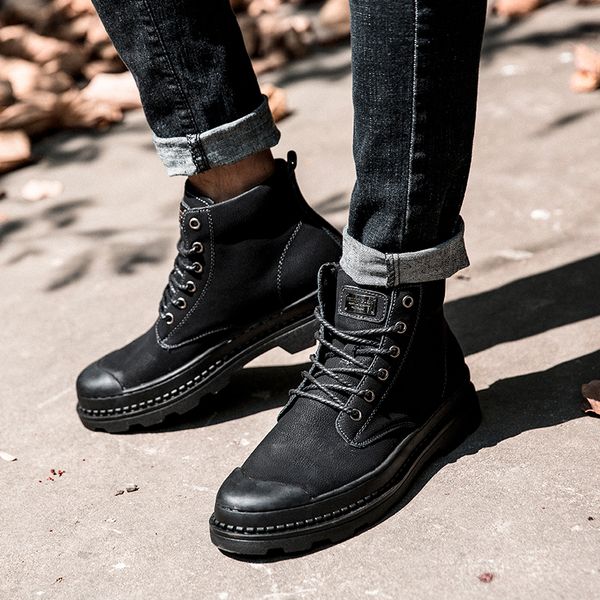 quality split leather men boots brand snow boots winter boot fur warm outdoor comfortable men shoes, Black
quality split leather men boots brand snow boots winter boot fur warm outdoor comfortable men shoes, Black