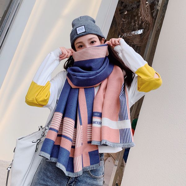 wholesale- scarves, double-sided warmth, thickening, imitation cashmere, korean version of a large colouring woman's neck., Blue;gray
wholesale- scarves, double-sided warmth, thickening, imitation cashmere, korean version of a large colouring woman's neck., Blue;gray